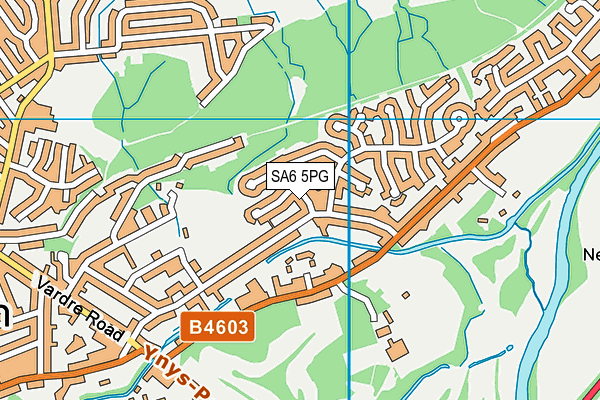 SA6 5PG map - OS VectorMap District (Ordnance Survey)