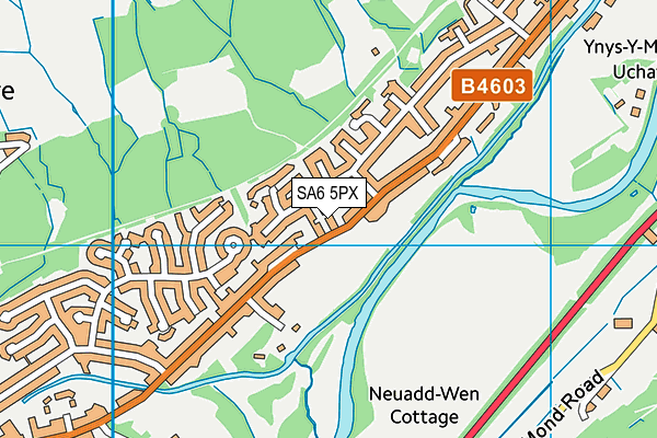 SA6 5PX map - OS VectorMap District (Ordnance Survey)
