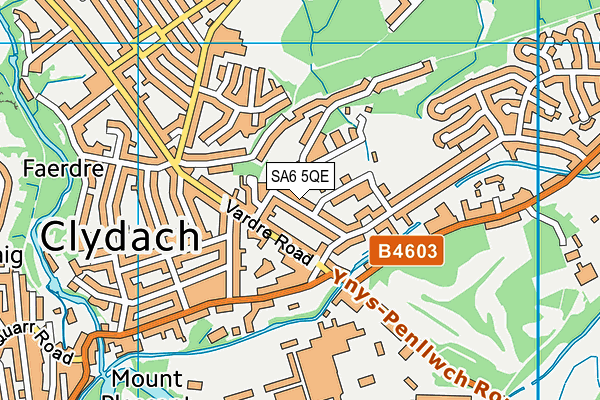 SA6 5QE map - OS VectorMap District (Ordnance Survey)