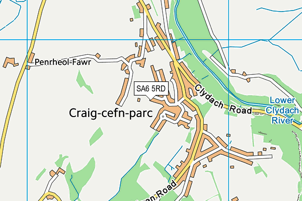 SA6 5RD map - OS VectorMap District (Ordnance Survey)