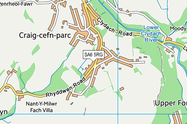 SA6 5RG map - OS VectorMap District (Ordnance Survey)