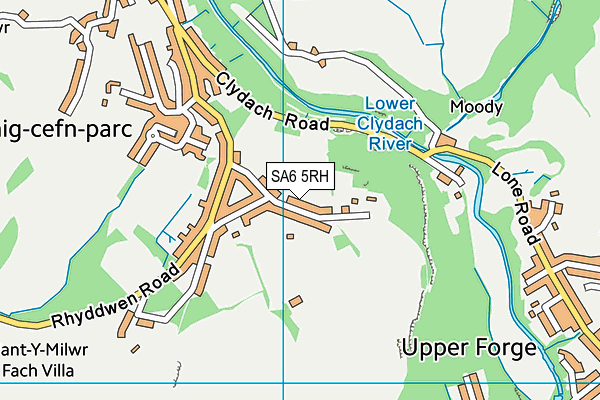SA6 5RH map - OS VectorMap District (Ordnance Survey)