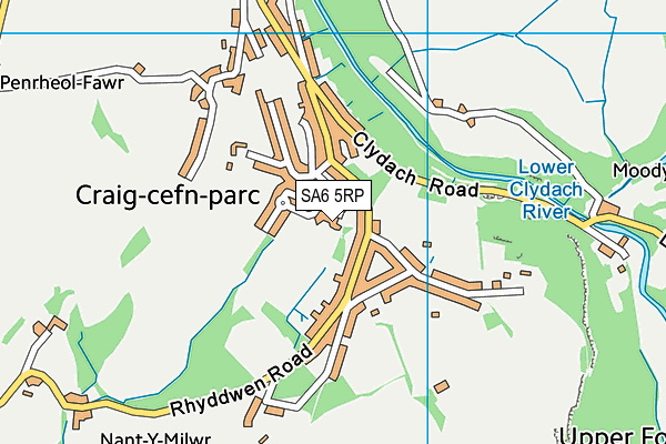 SA6 5RP map - OS VectorMap District (Ordnance Survey)