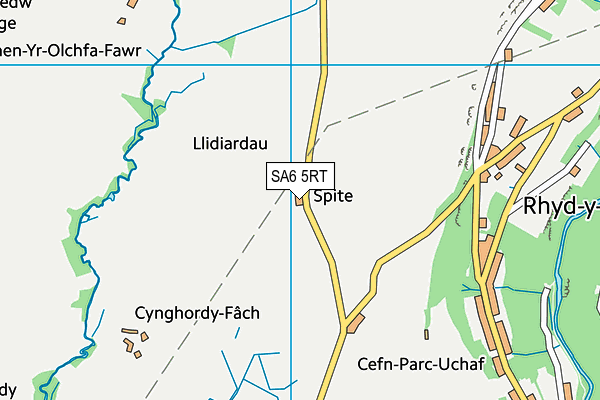 SA6 5RT map - OS VectorMap District (Ordnance Survey)