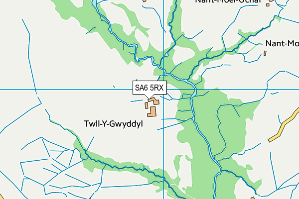 SA6 5RX map - OS VectorMap District (Ordnance Survey)