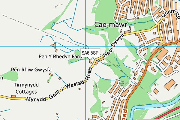 SA6 5SP map - OS VectorMap District (Ordnance Survey)