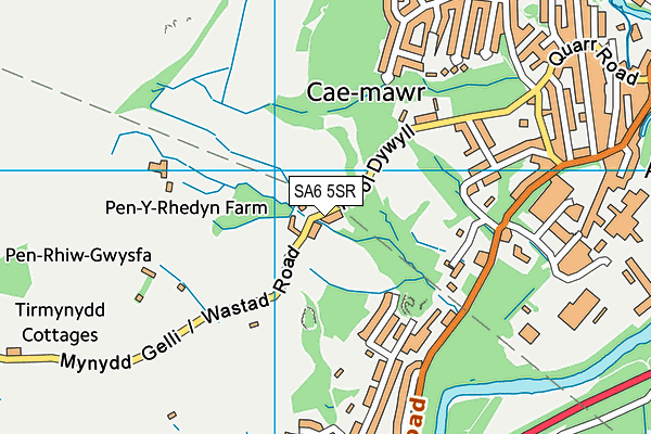 SA6 5SR map - OS VectorMap District (Ordnance Survey)