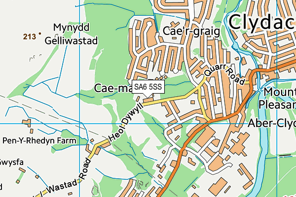 SA6 5SS map - OS VectorMap District (Ordnance Survey)