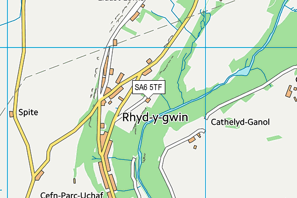 SA6 5TF map - OS VectorMap District (Ordnance Survey)