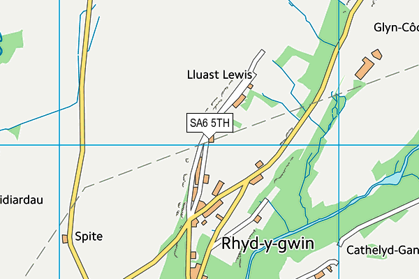 SA6 5TH map - OS VectorMap District (Ordnance Survey)