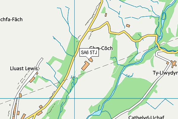 SA6 5TJ map - OS VectorMap District (Ordnance Survey)