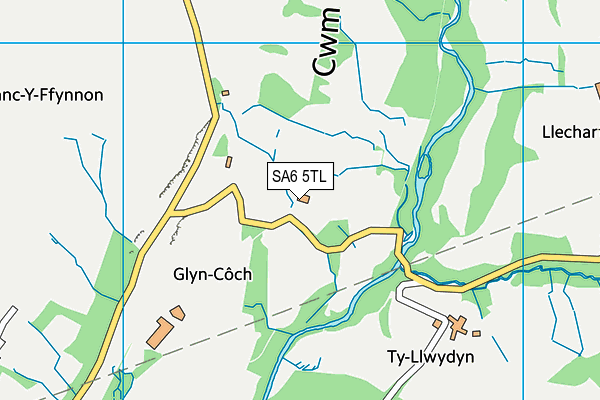 SA6 5TL map - OS VectorMap District (Ordnance Survey)