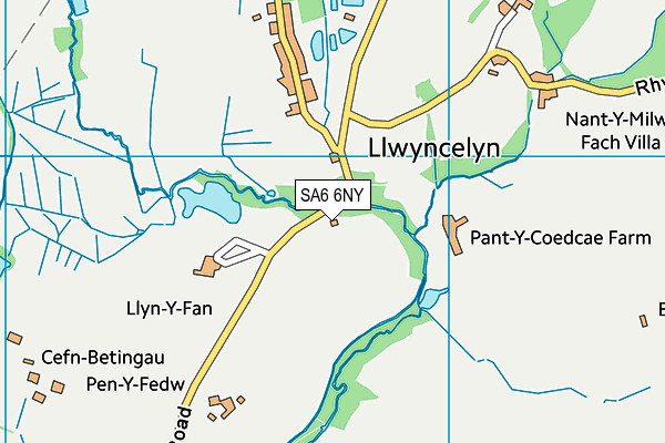 SA6 6NY map - OS VectorMap District (Ordnance Survey)