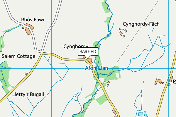 SA6 6PD map - OS VectorMap District (Ordnance Survey)