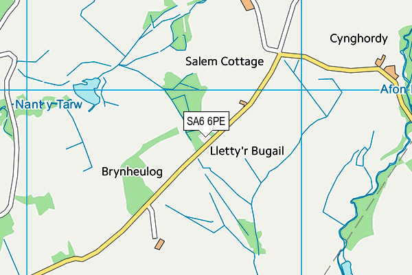 SA6 6PE map - OS VectorMap District (Ordnance Survey)