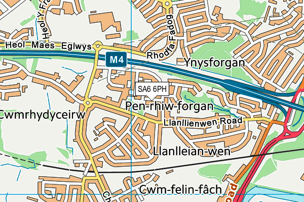 SA6 6PH map - OS VectorMap District (Ordnance Survey)