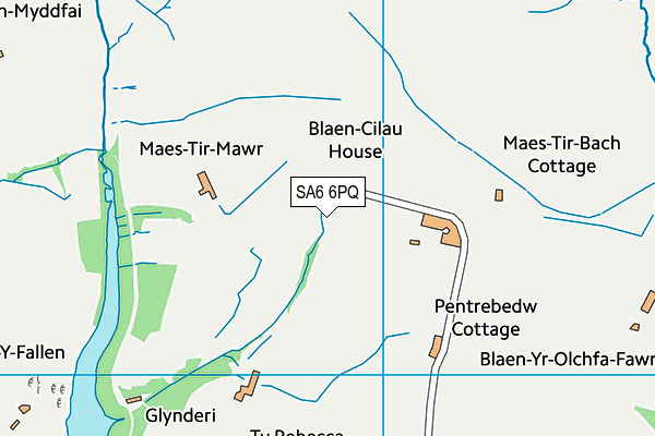 SA6 6PQ map - OS VectorMap District (Ordnance Survey)