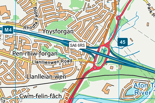 SA6 6RS map - OS VectorMap District (Ordnance Survey)