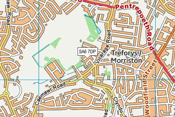 SA6 7DP map - OS VectorMap District (Ordnance Survey)