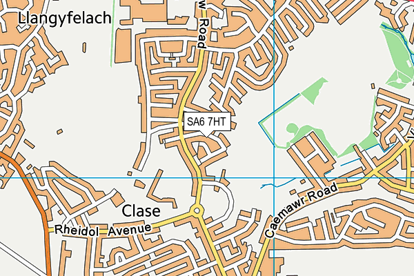 SA6 7HT map - OS VectorMap District (Ordnance Survey)