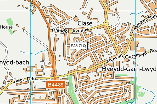 SA6 7LQ map - OS VectorMap District (Ordnance Survey)