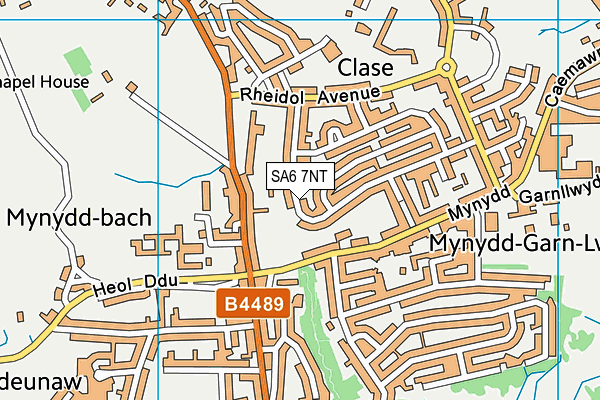 SA6 7NT map - OS VectorMap District (Ordnance Survey)