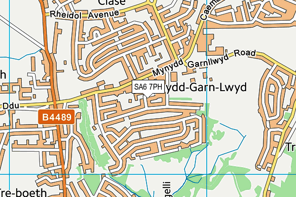 SA6 7PH map - OS VectorMap District (Ordnance Survey)