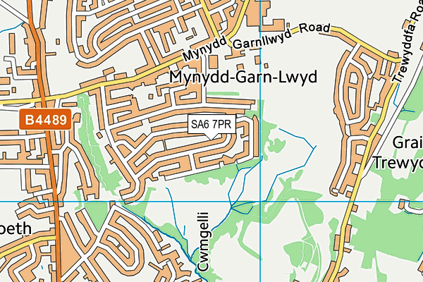 SA6 7PR map - OS VectorMap District (Ordnance Survey)