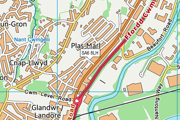 Plasmarl Primary School map (SA6 8LH) - OS VectorMap District (Ordnance Survey)