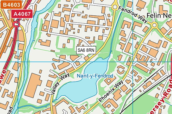 SA6 8RN map - OS VectorMap District (Ordnance Survey)