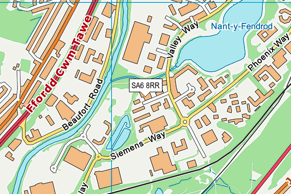 SA6 8RR map - OS VectorMap District (Ordnance Survey)