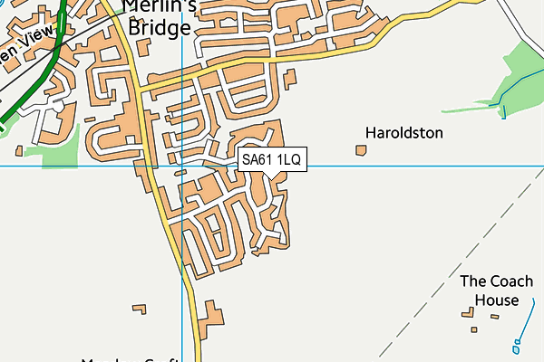 SA61 1LQ map - OS VectorMap District (Ordnance Survey)