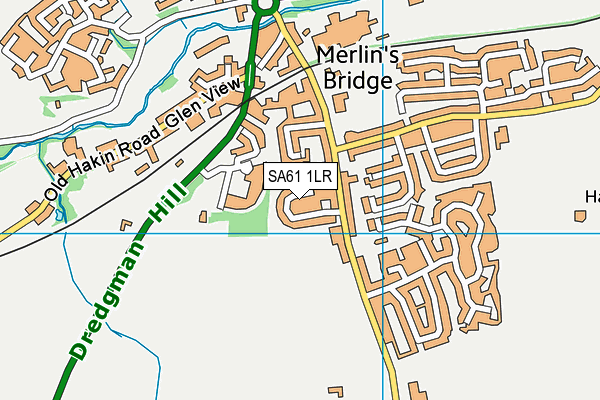 SA61 1LR map - OS VectorMap District (Ordnance Survey)