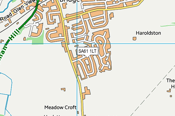 SA61 1LT map - OS VectorMap District (Ordnance Survey)
