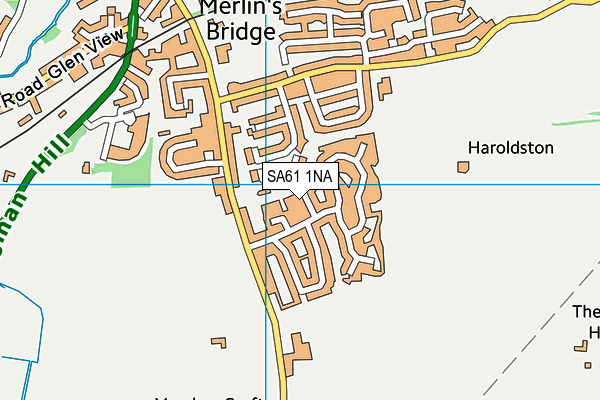 SA61 1NA map - OS VectorMap District (Ordnance Survey)