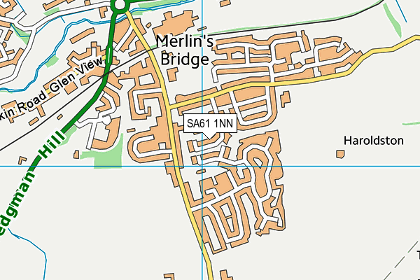 SA61 1NN map - OS VectorMap District (Ordnance Survey)