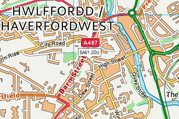 SA61 2DU map - OS VectorMap District (Ordnance Survey)