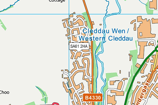 SA61 2HA map - OS VectorMap District (Ordnance Survey)