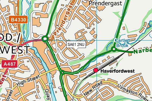 SA61 2NU map - OS VectorMap District (Ordnance Survey)