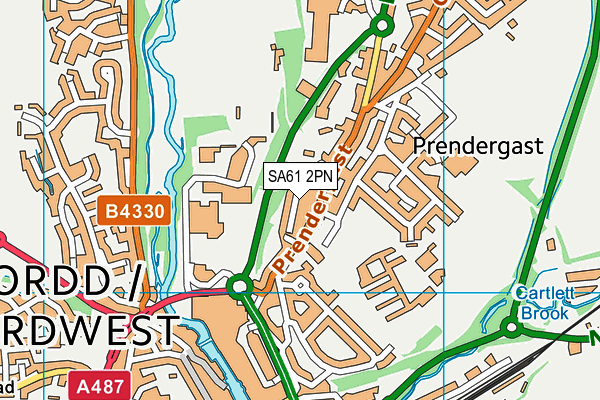 SA61 2PN map - OS VectorMap District (Ordnance Survey)