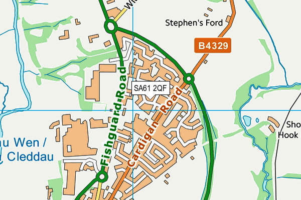 SA61 2QF map - OS VectorMap District (Ordnance Survey)