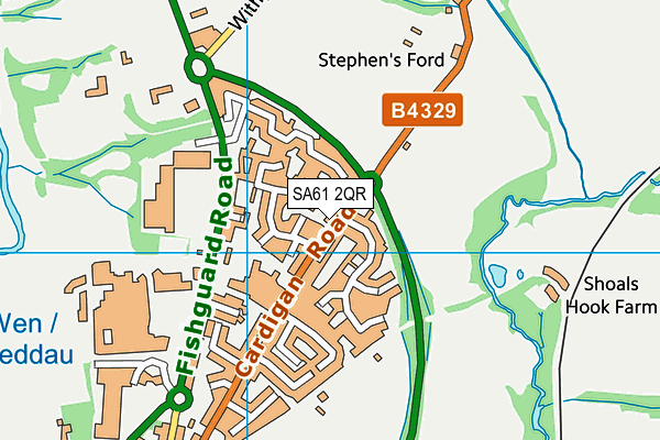 SA61 2QR map - OS VectorMap District (Ordnance Survey)