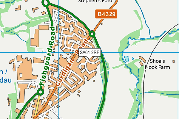 SA61 2RF map - OS VectorMap District (Ordnance Survey)