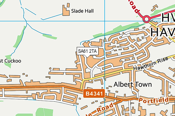 SA61 2TA map - OS VectorMap District (Ordnance Survey)