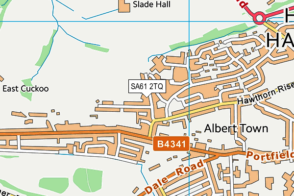SA61 2TQ map - OS VectorMap District (Ordnance Survey)