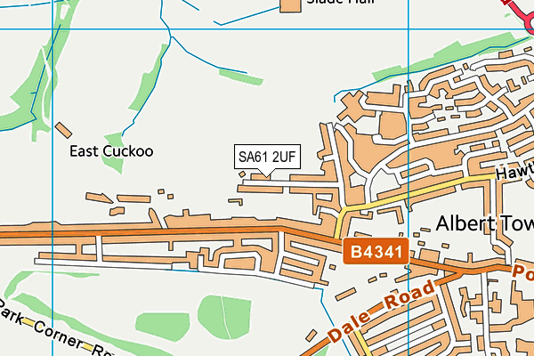 SA61 2UF map - OS VectorMap District (Ordnance Survey)