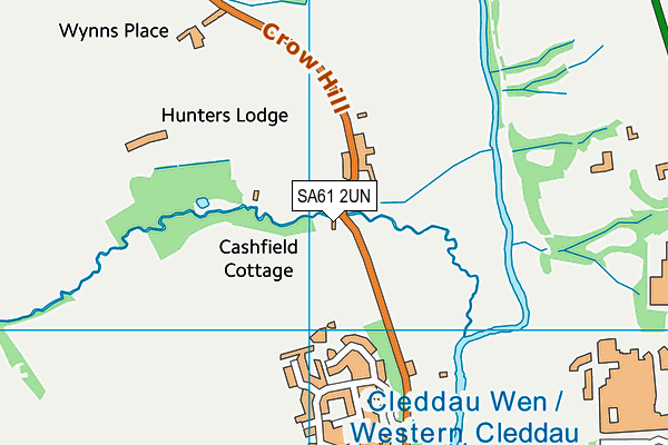 SA61 2UN map - OS VectorMap District (Ordnance Survey)