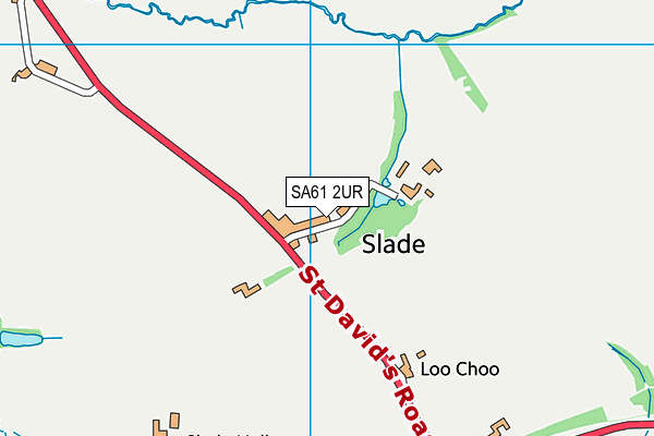 SA61 2UR map - OS VectorMap District (Ordnance Survey)