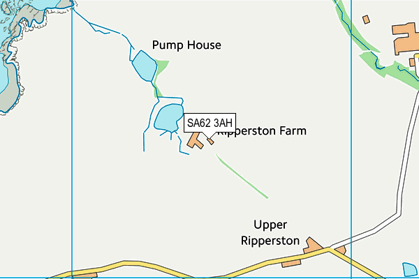 SA62 3AH map - OS VectorMap District (Ordnance Survey)