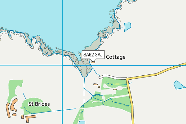 SA62 3AJ map - OS VectorMap District (Ordnance Survey)